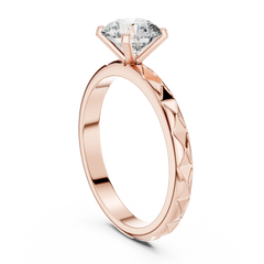Aurevia Royale Carve Solitaire Ring