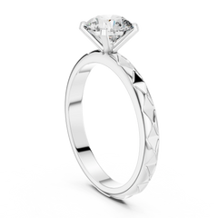 Aurevia Royale Carve Solitaire Ring