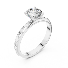 Aurevia Royale Carve Solitaire Ring