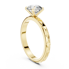 Aurevia Royale Carve Solitaire Ring