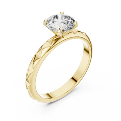 Aurevia Royale Carve Solitaire Ring