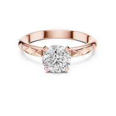 Aurevia Royale Carve Solitaire Ring
