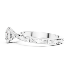 Aurevia Royale Carve Solitaire Ring