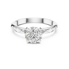 Aurevia Royale Carve Solitaire Ring