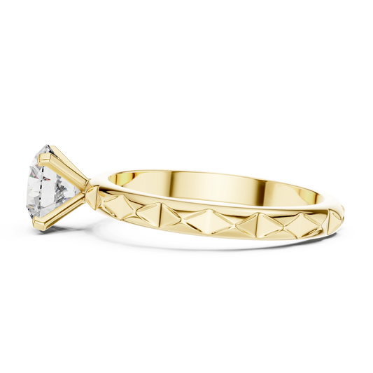Aurevia Royale Carve Solitaire Ring