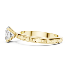 Aurevia Royale Carve Solitaire Ring