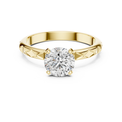 Aurevia Royale Carve Solitaire Ring