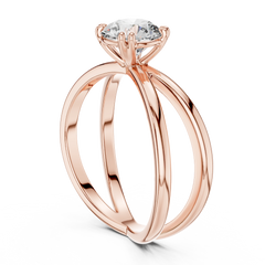 Aurevia Infinity Embrace Solitaire Ring