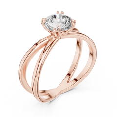 Aurevia Infinity Embrace Solitaire Ring