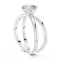 Aurevia Infinity Embrace Solitaire Ring