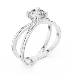 Aurevia Infinity Embrace Solitaire Ring