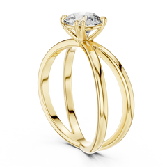 Aurevia Infinity Embrace Solitaire Ring