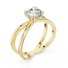 Aurevia Infinity Embrace Solitaire Ring