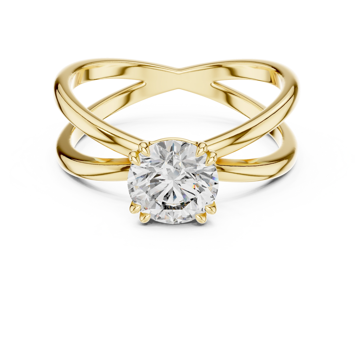 Aurevia Infinity Embrace Solitaire Ring