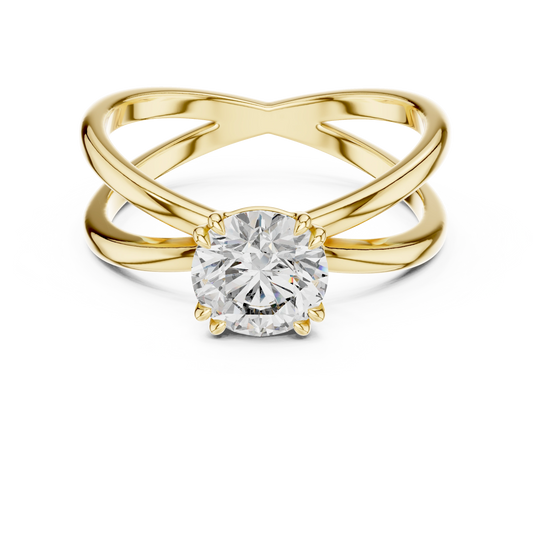Aurevia Infinity Embrace Solitaire Ring
