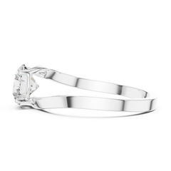 Aurevia Serene Twist Solitaire Ring