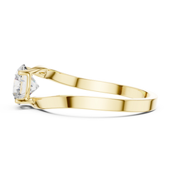 Aurevia Serene Twist Solitaire Ring