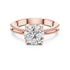 Aurevia Regal Beaded Solitaire Ring