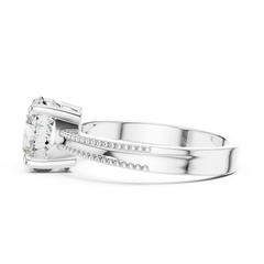 Aurevia Regal Beaded Solitaire Ring
