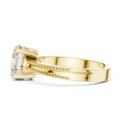 Aurevia Regal Beaded Solitaire Ring