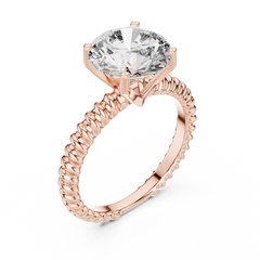 Aurevia Royal Weave Solitaire Ring