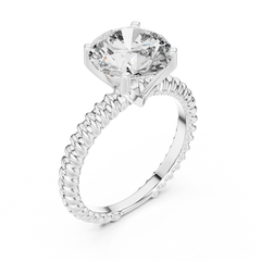 Aurevia Royal Weave Solitaire Ring