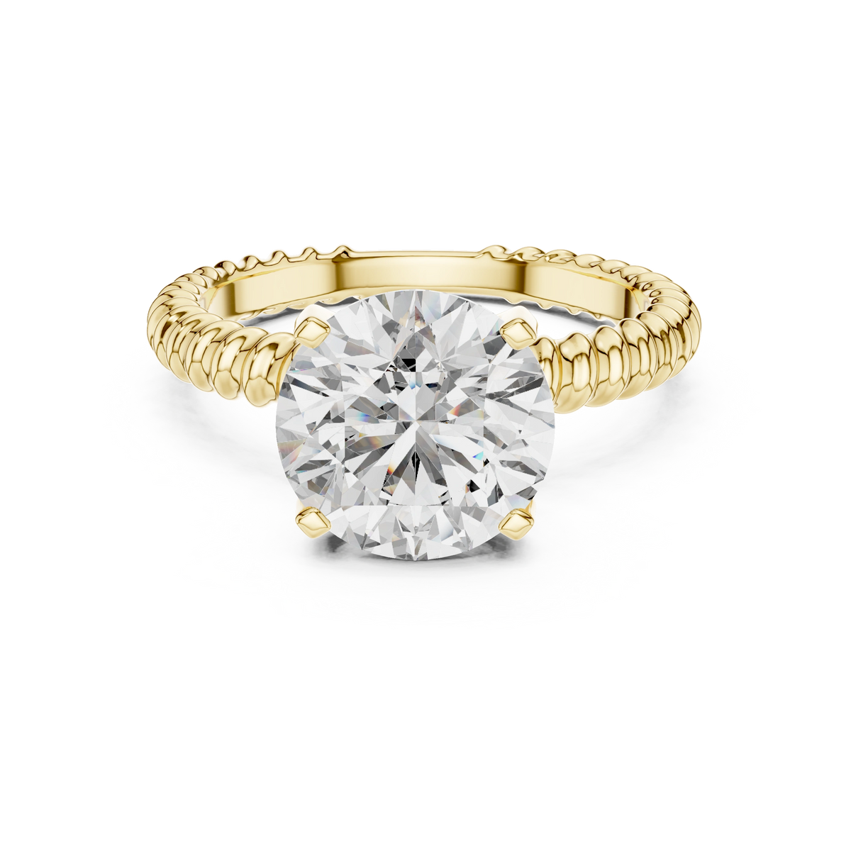 Aurevia Royal Weave Solitaire Ring