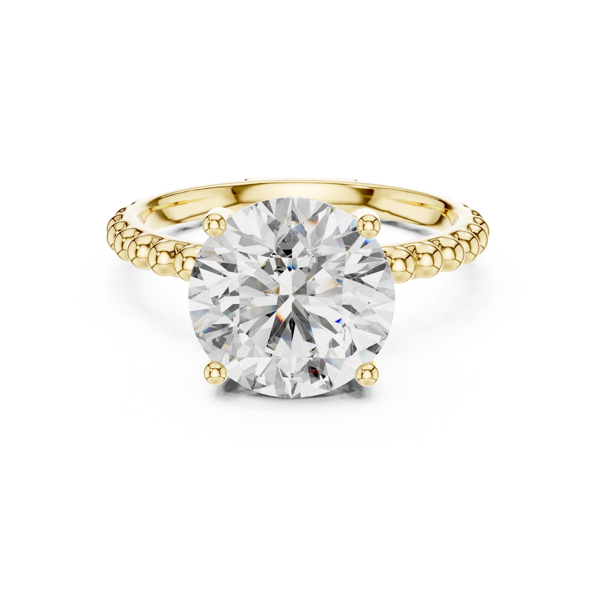 Aurevia Celeste Bead Solitaire Ring