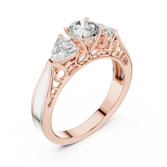 Aurevia Trinity Elegance Diamond Ring