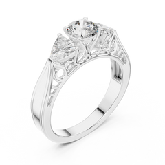 Aurevia Trinity Elegance Diamond Ring
