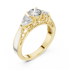 Aurevia Trinity Elegance Diamond Ring