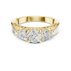 Aurevia Trinity Elegance Diamond Ring
