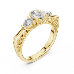 Aurevia Oval Serenade Diamond Ring