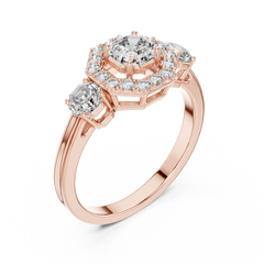 Aurevia Heirloom Halo Diamond Ring