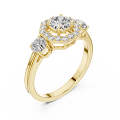 Aurevia Heirloom Halo Diamond Ring