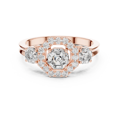 Aurevia Heirloom Halo Diamond Ring