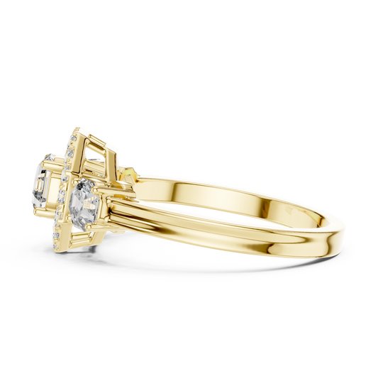 Aurevia Heirloom Halo Diamond Ring