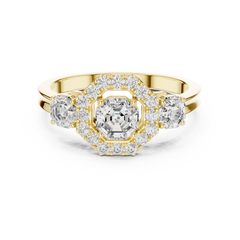 Aurevia Heirloom Halo Diamond Ring