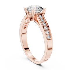 Aurevia Radiant Channel Diamond Ring