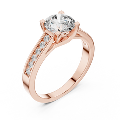 Aurevia Radiant Channel Diamond Ring
