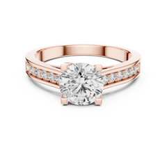 Aurevia Radiant Channel Diamond Ring