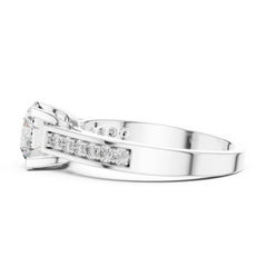 Aurevia Radiant Channel Diamond Ring