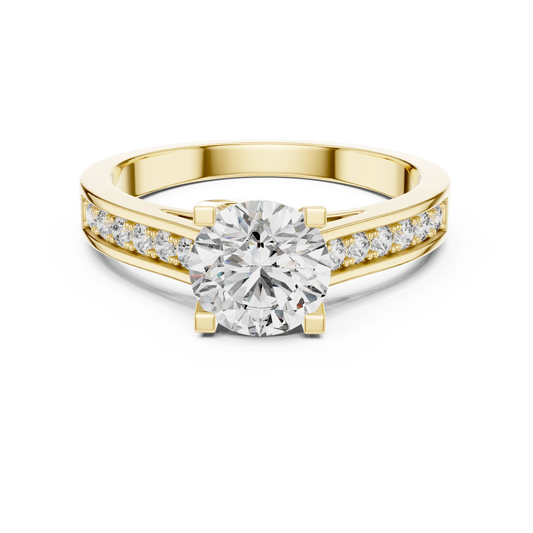 Aurevia Radiant Channel Diamond Ring