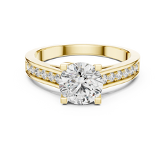 Aurevia Radiant Channel Diamond Ring