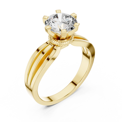 Aurevia Trine Splendour Solitaire Ring