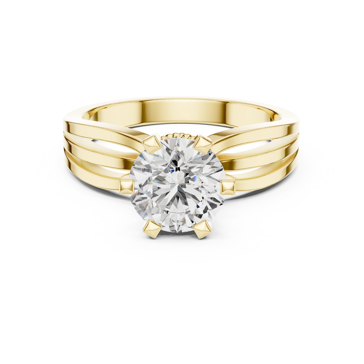 Aurevia Trine Splendour Solitaire Ring