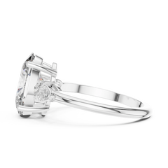 Aurevia Oval Radiance Three-Stone Diamond Ring
