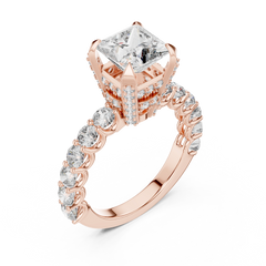Aurevia Regal Radiance Princess-Cut Diamond Ring