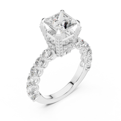 Aurevia Regal Radiance Princess-Cut Diamond Ring