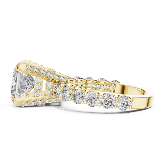 Aurevia Regal Radiance Princess-Cut Diamond Ring